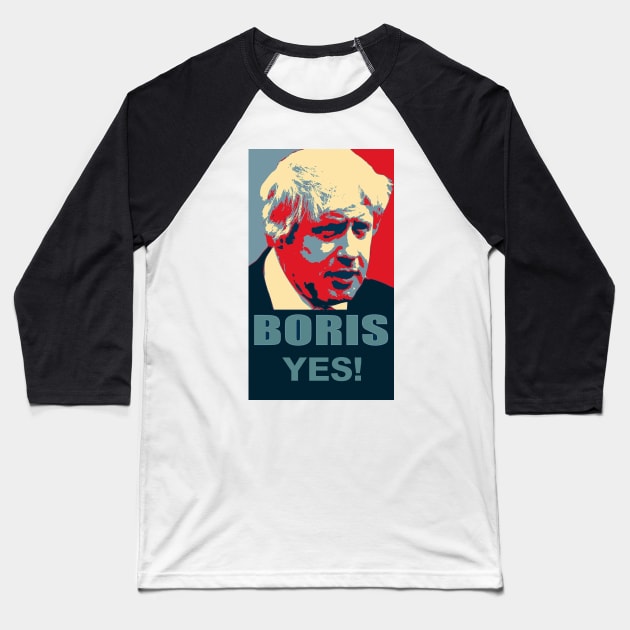 Boris Yes Baseball T-Shirt by Spacestuffplus